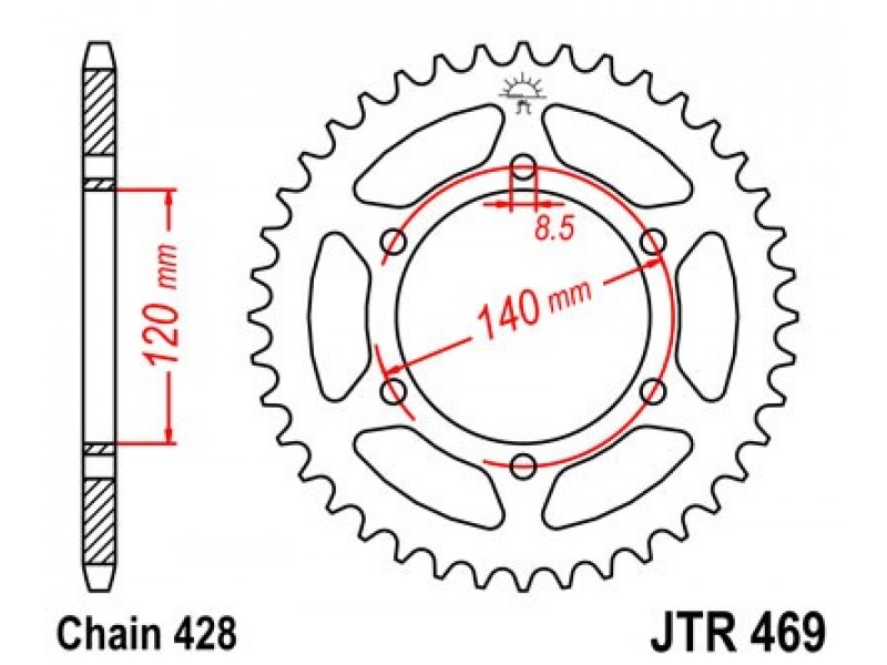Foaie spate JT JTR 469-44 44T, 428 Foaie spate JT JTR 469-44 44T, 428