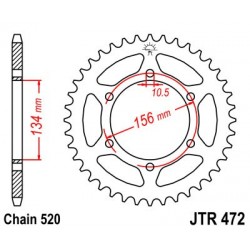 Foaie spate JT JTR 472-48 48T, 520 Foaie spate JT JTR 472-48 48T, 520