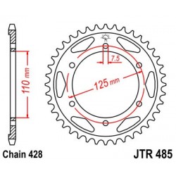 Foaie spate JT JTR 485-46 46T, 428 Foaie spate JT JTR 485-46 46T, 428