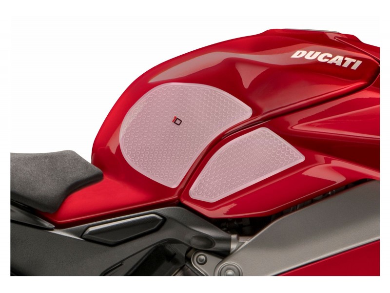 Tank side protectors PUIG ANTI-SLIP 20067W transparent