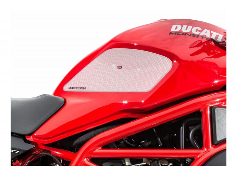 Tank side protectors PUIG ANTI-SLIP 20068W transparent