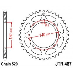 Foaie spate JT JTR 487-47 47T, 520 Foaie spate JT JTR 487-47 47T, 520