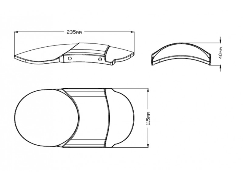 Front fender PUIG 20296N of aluminium sheet Negru