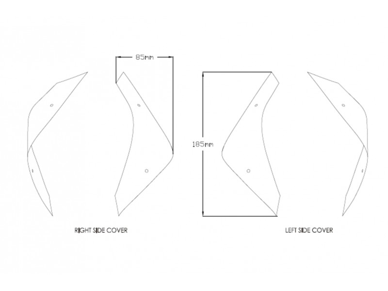 Front deflectors PUIG 3823H smoke