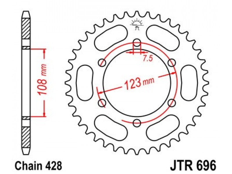 Foaie spate JT JTR 696-50 50T, 428 Foaie spate JT JTR 696-50 50T, 428
