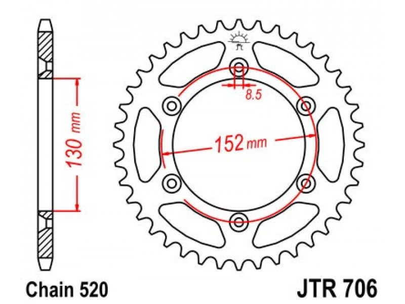 Foaie spate JT JTR 706-48 48T, 520 Foaie spate JT JTR 706-48 48T, 520