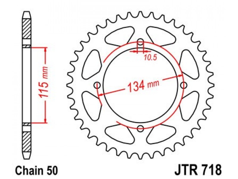 Foaie spate JT JTR 718-48 48T, 530