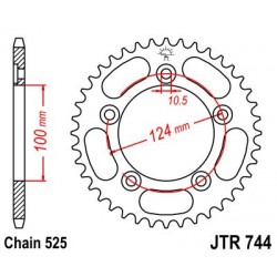 Foaie spate JT JTR 744-39 39T, 525 Foaie spate JT JTR 744-39 39T, 525