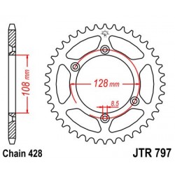 Foaie spate JT JTR 797-57 57T, 428 Foaie spate JT JTR 797-57 57T, 428