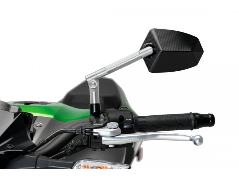 Oglinda retrovizoare PUIG GT.1 019DN anodized aluminium / black stanga