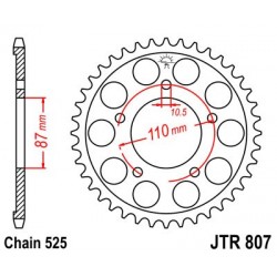 Foaie spate JT JTR 807-48 48T, 525 Foaie spate JT JTR 807-48 48T, 525