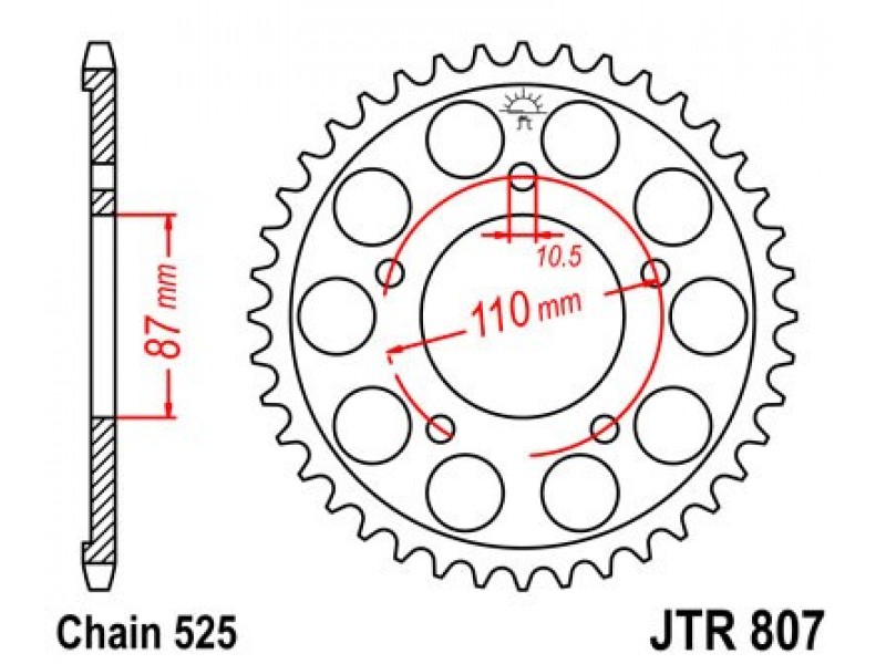 Foaie spate JT JTR 807-49 49T, 525 Foaie spate JT JTR 807-49 49T, 525