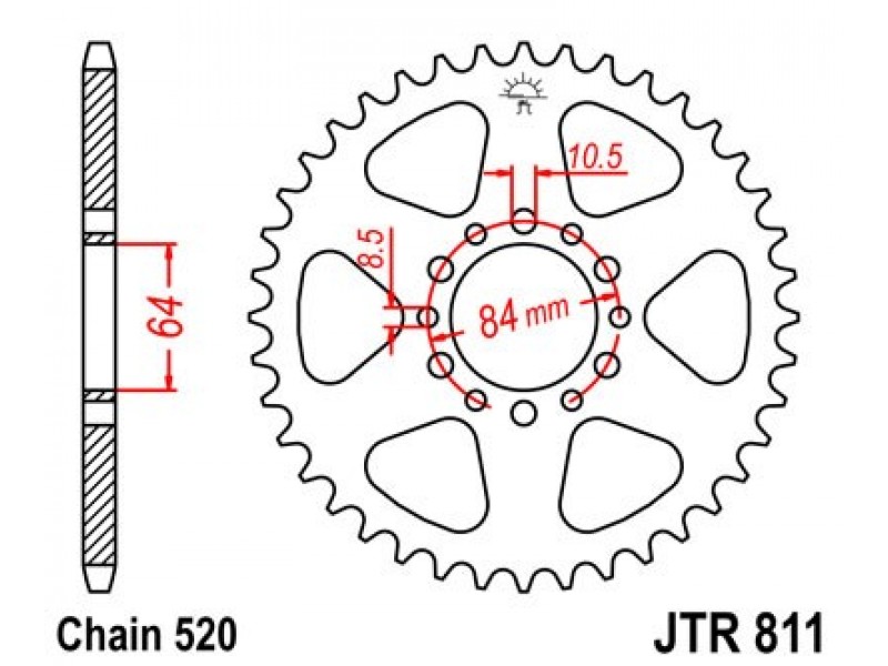 Foaie spate JT JTR 811-48 48T, 520