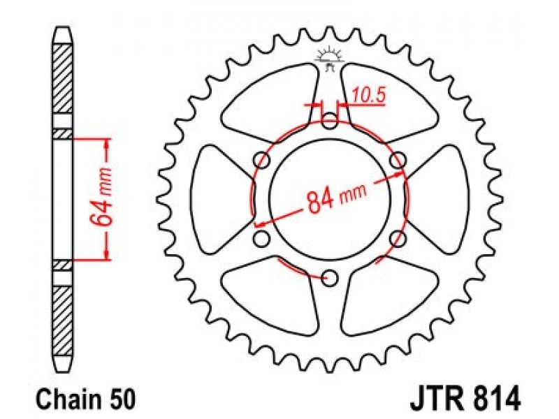 Foaie spate JT JTR 814-40 40T, 530 Foaie spate JT JTR 814-40 40T, 530