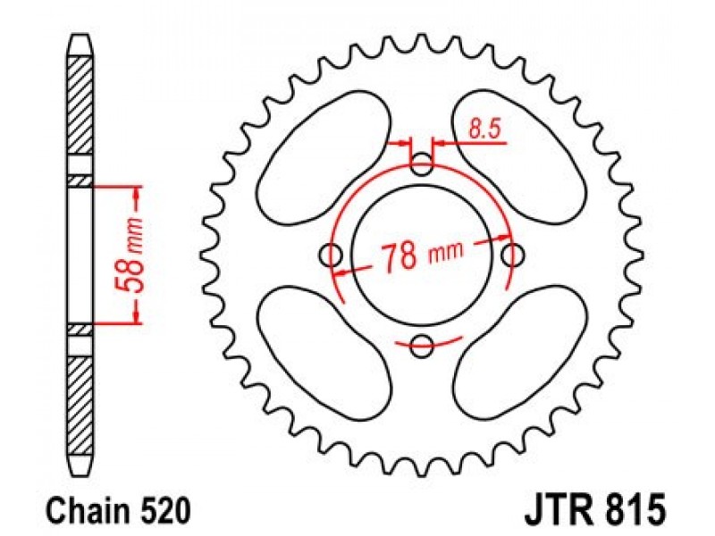 Foaie spate JT JTR 815-35 35T, 520