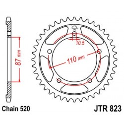 Foaie spate JT JTR 823-49 49T, 520 Foaie spate JT JTR 823-49 49T, 520