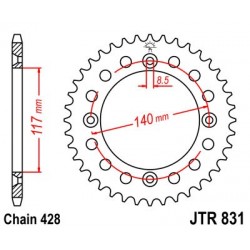 Foaie spate JT JTR 831-48 48T, 428 Foaie spate JT JTR 831-48 48T, 428