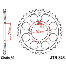 Foaie spate JT JTR 848-37 37T, 530 Foaie spate JT JTR 848-37 37T, 530