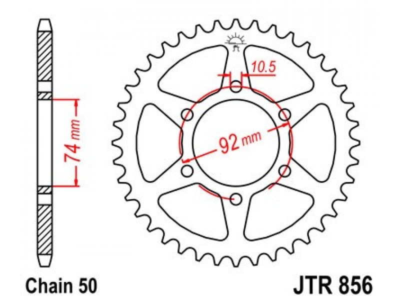 Foaie spate JT JTR 856-44 44T, 530 Foaie spate JT JTR 856-44 44T, 530