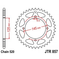 Foaie spate JT JTR 857-43 43T, 520 Foaie spate JT JTR 857-43 43T, 520