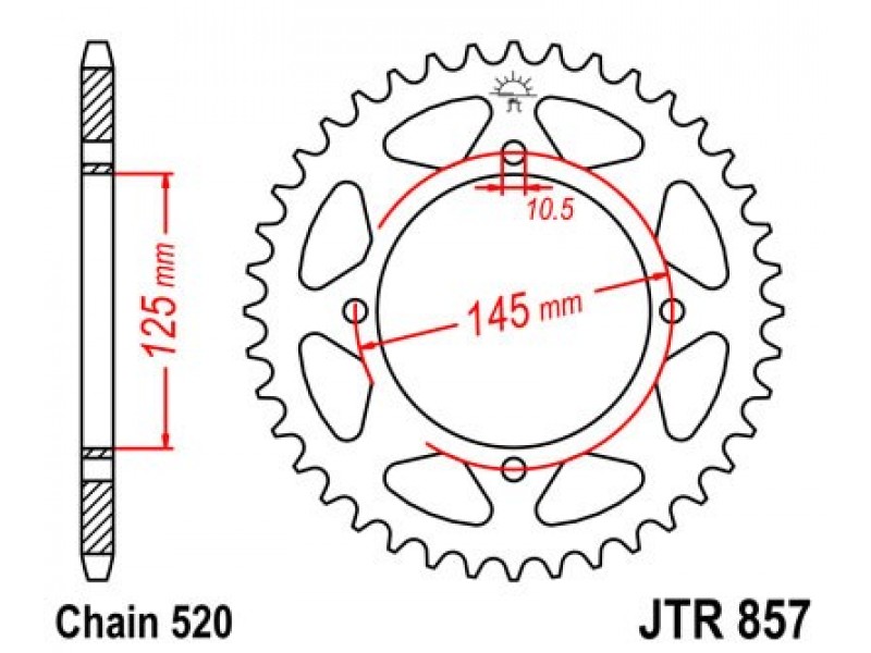 Foaie spate JT JTR 857-43 43T, 520 Foaie spate JT JTR 857-43 43T, 520