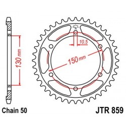 Foaie spate JT JTR 859-46 46T, 530 Foaie spate JT JTR 859-46 46T, 530