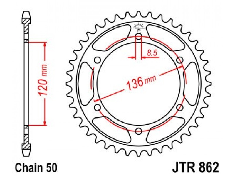Foaie spate JT JTR 862-45 45T, 530 Foaie spate JT JTR 862-45 45T, 530