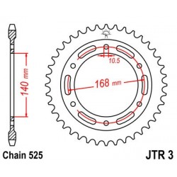 Foaie spate JT JTR 3-42 42T, 525 Foaie spate JT JTR 3-42 42T, 525