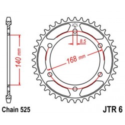Foaie spate JT JTR 6-42 42T, 525 Foaie spate JT JTR 6-42 42T, 525