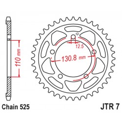 Foaie spate JT JTR 7-44 44T, 525 Foaie spate JT JTR 7-44 44T, 525