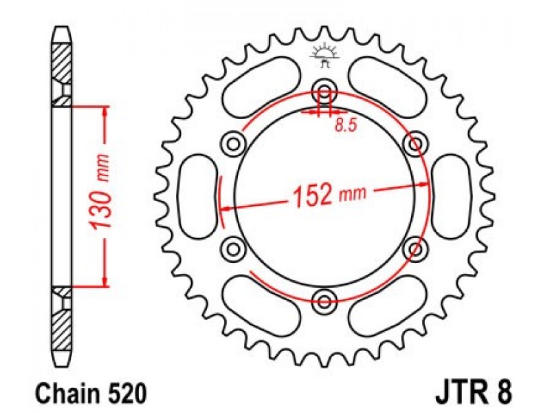 Foaie spate JT JTR 8-48 48T, 520