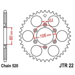 Foaie spate JT JTR 22-45 45T, 520 Foaie spate JT JTR 22-45 45T, 520