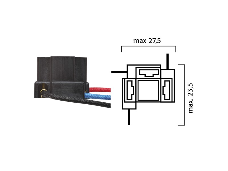 Holder for bulbs RMS 246472050 H4