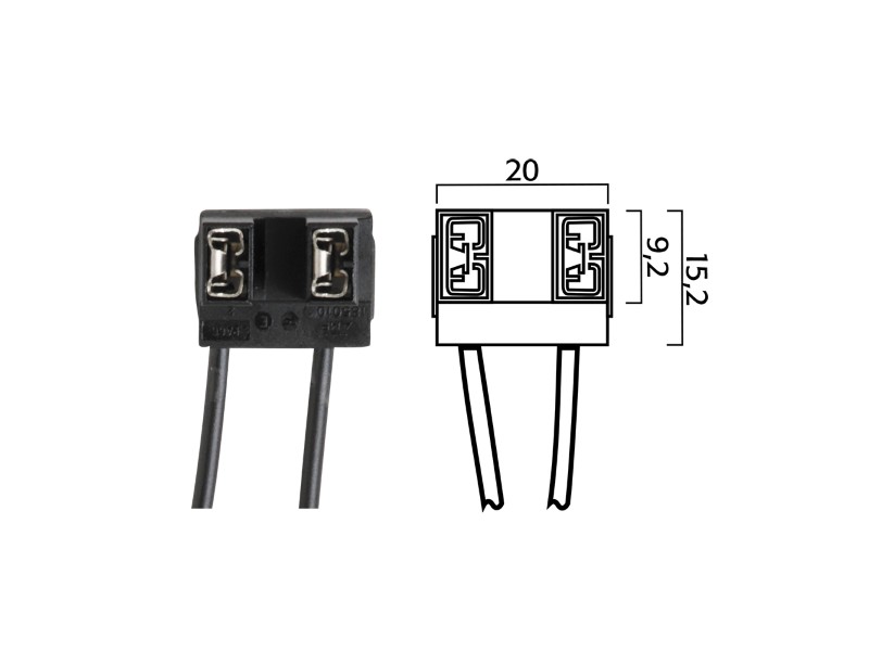 Holder for bulbs RMS 246472070 H7 Holder for bulbs RMS 246472070 H7