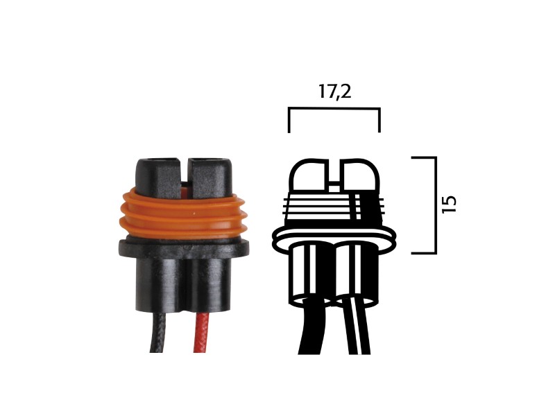 Holder for bulbs RMS 246472080 H8/H9/H11
