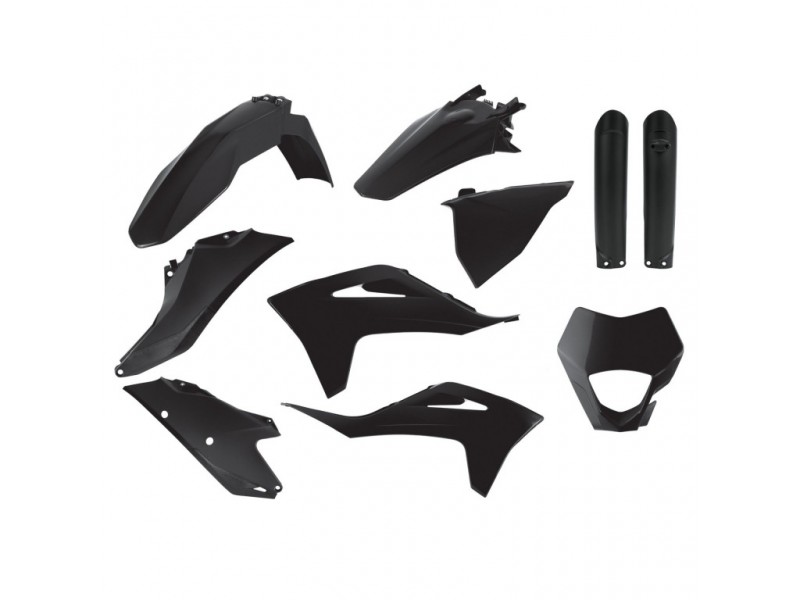 Kit plastice POLISPORT 91028 enduro Negru