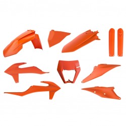Kit plastice POLISPORT 91041 enduro Portocaliu Kit plastice POLISPORT 91041 enduro Portocaliu