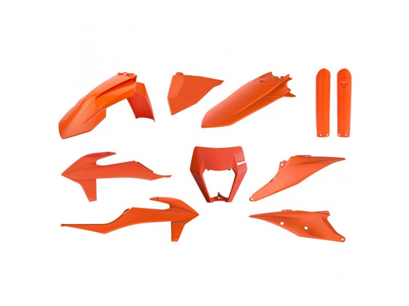 Kit plastice POLISPORT 91041 enduro Portocaliu