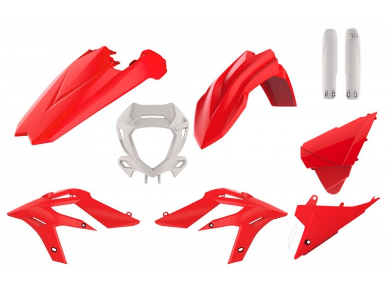 Kit plastice POLISPORT 91059 enduro Red/White