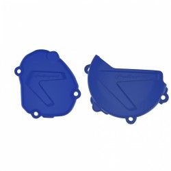 Clutch and ignition cover protector kit POLISPORT 90938 Albastru
