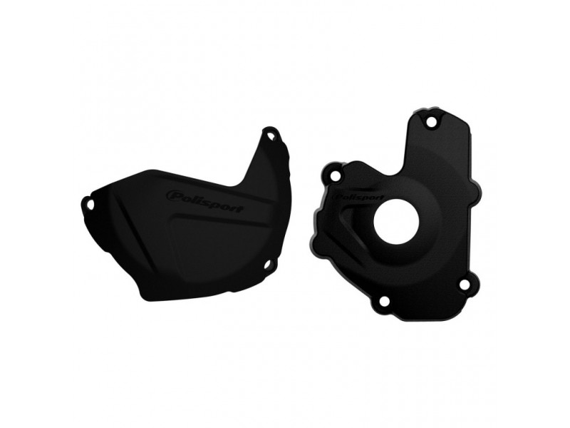 Clutch and ignition cover protector kit POLISPORT 90949 Albastru