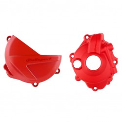 Clutch and ignition cover protector kit POLISPORT 90958 Rosu Clutch and ignition cover protector kit POLISPORT 90958 Rosu