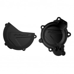 Clutch and ignition cover protector kit POLISPORT 90963 Negru Clutch and ignition cover protector kit POLISPORT 90963 Negru