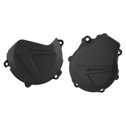 Clutch and ignition cover protector kit POLISPORT 90991 Negru Clutch and ignition cover protector kit POLISPORT 90991 Negru
