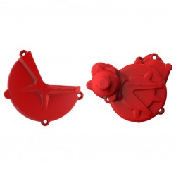 Clutch and ignition cover protector kit POLISPORT 91003 Rosu Clutch and ignition cover protector kit POLISPORT 91003 Rosu