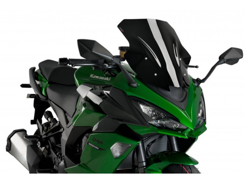 Windscreen PUIG RACING 20471N Negru