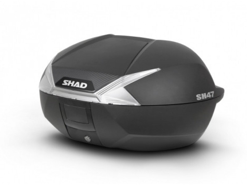 Top case SHAD SH47 D0B47106 black/white