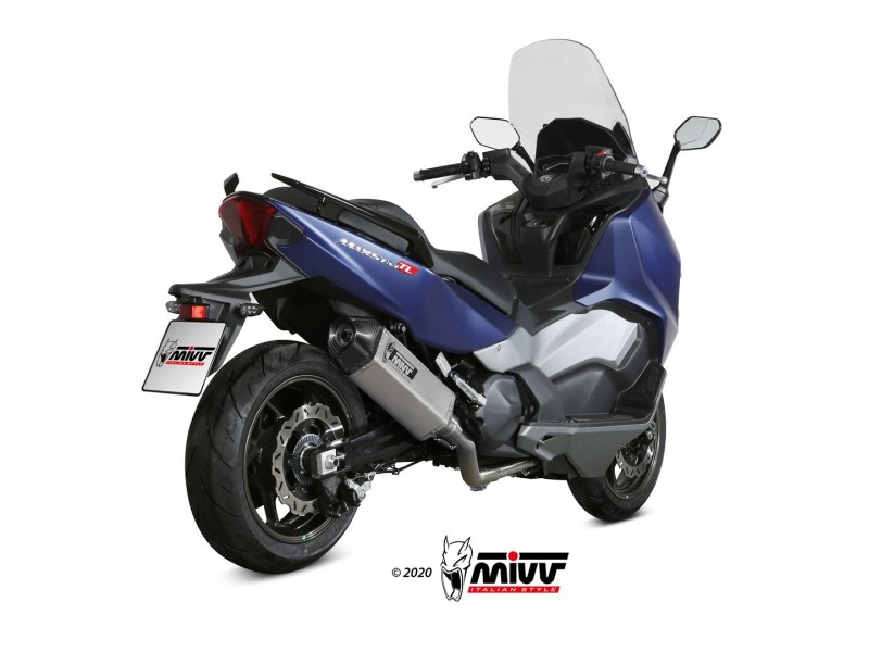Sistem de evacuare complet 2x1 MIVV SPEED EDGE SY.002.LRX Otel inoxidabil/Capac carbon Sistem de evacuare complet 2x1 MIVV SPEED EDGE SY.002.LRX Otel inoxidabil/Capac carbon