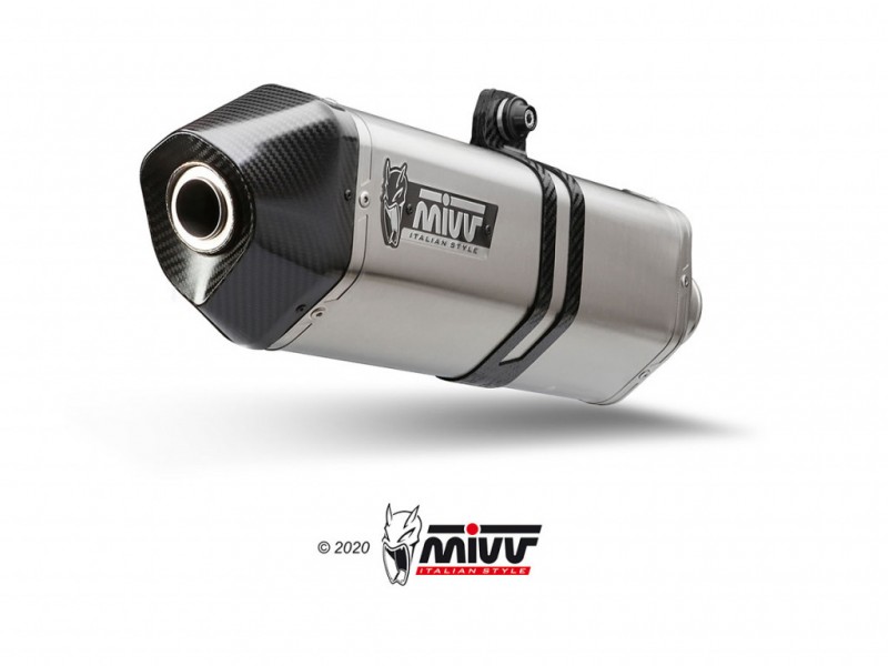 Sistem de evacuare complet 2x1 MIVV SPEED EDGE SY.002.LRX Otel inoxidabil/Capac carbon Sistem de evacuare complet 2x1 MIVV SPEED EDGE SY.002.LRX Otel inoxidabil/Capac carbon