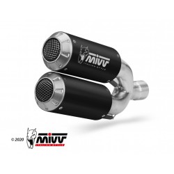 Kit 2 evacuari MIVV MK3 D.043.SM3B Black Stainless Steel